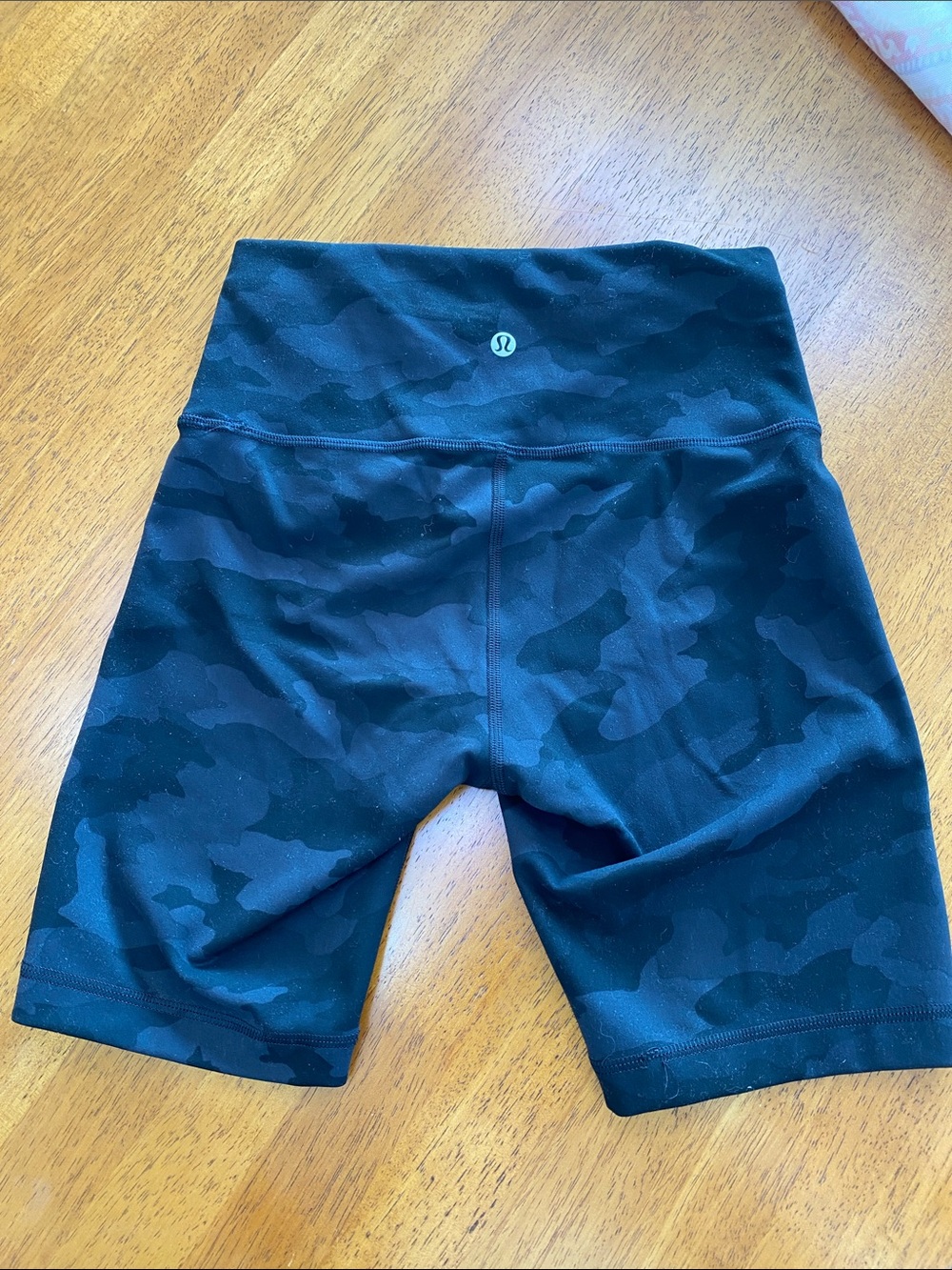 lululemon athletica Black Camo High-Rise Bike Shorts